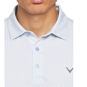 - Men’s Callaway no tags short sleeve golf polo shirt new chambray grey colors